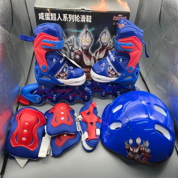 Ottman Blue + Helmet + 8 Full Wheel